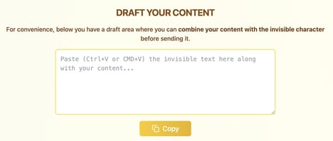Invisible Text Generators