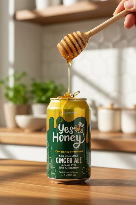 Honey-Sweetened Ginger Ales