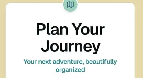 Travel Planning Workspaces