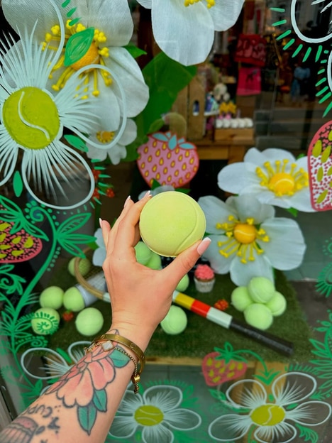 Tennis-Themed Bath Bombs