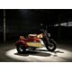 Retro Cityscape Sidecar Motorcycles Image 2