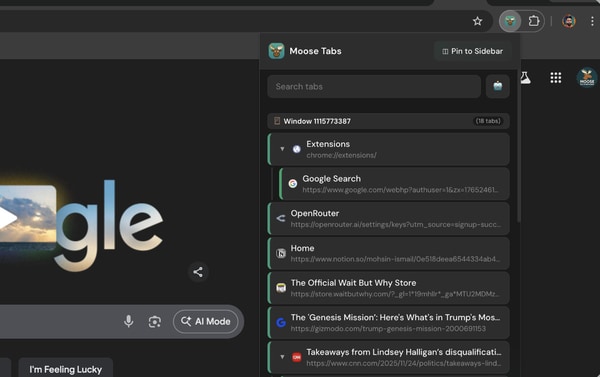 Chrome Tab Management Tools