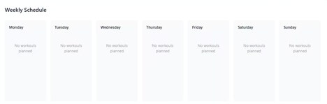 Workout Planning Tools