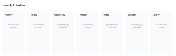 Workout Planning Tools