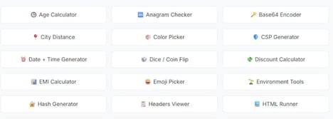 Online Utility Toolkits