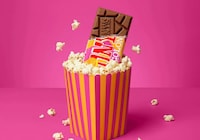 Popcorn-Infused Chocolate Bars