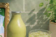 Freshly Bottled Matcha Lattes