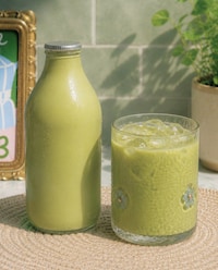 Freshly Bottled Matcha Lattes