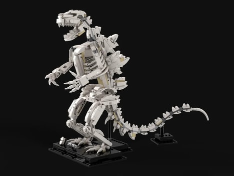 Monster Brick Fossil Models