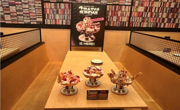 Craft Diner Sundae Menus