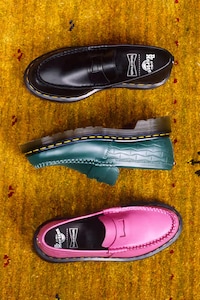 Patterned Leather Loafers