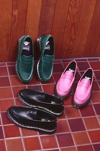 Patterned Leather Loafers Image 2