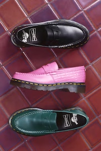 Patterned Leather Loafers Image 3