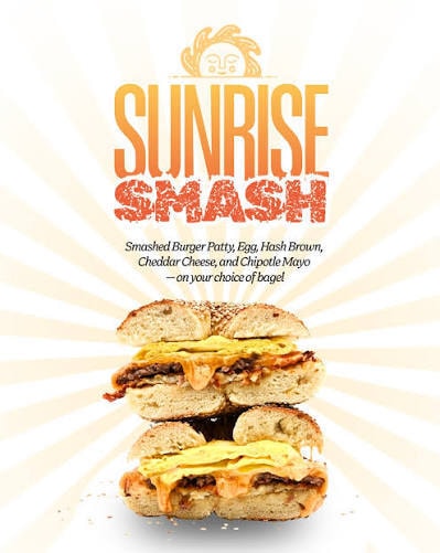 Hybrid Burger Breakfast Bagels