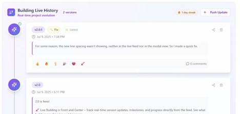 Social Changelog Platforms