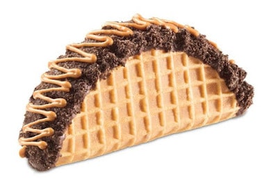 Ice Cream Waffle Tacos