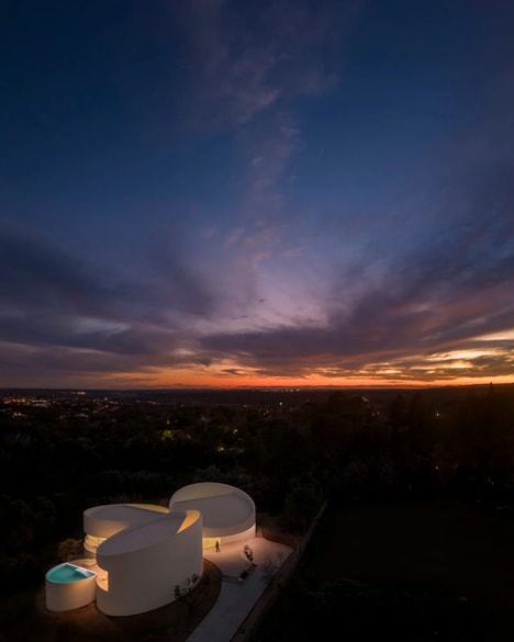 Cylindrical Hillside Residences