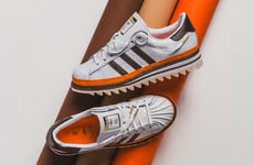 Orange Shell-Toe Sneakers