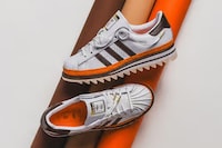 Orange Shell-Toe Sneakers Image 1