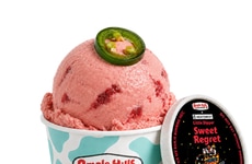 Spicy Strawberry Ice Creams