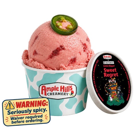 Spicy Strawberry Ice Creams