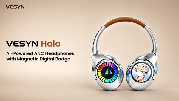 Removable Digital Display Headphones
