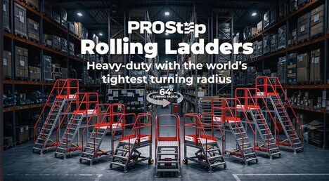 Ultra-Compact Aluminum Rolling Ladders