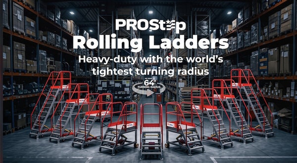 Ultra-Compact Aluminum Rolling Ladders