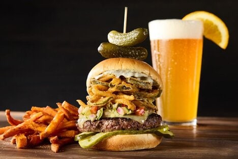 Pickle Fry-Topped Burgers