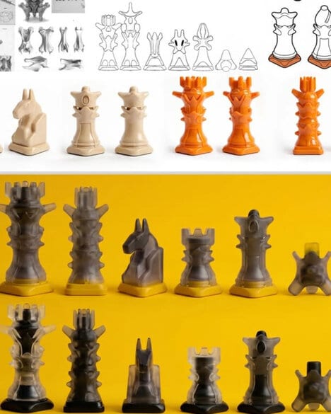 Geometric Chess Sets