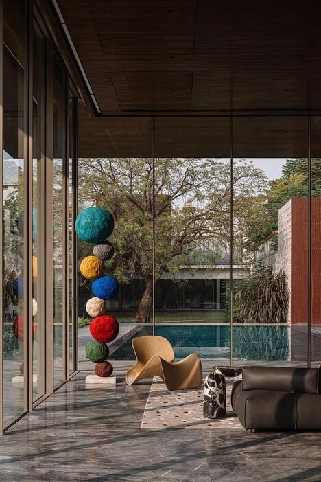 Stunningly Sculptural Poolside Buildings