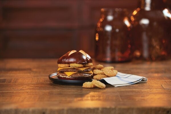 Pub-Style Fried Pickle Burgers