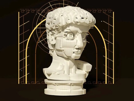 Artful Brick Sculpture Busts