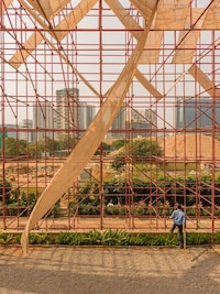 Reclaimed Scaffolding Pavilions Image 1