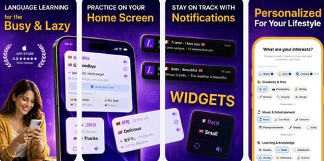 Language Learning Widget Apps