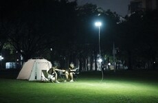 Hovering Campsite Drone Lights