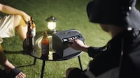 Hovering Campsite Drone Lights Image 3