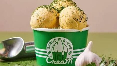 Garlicky Herb Ice Creams