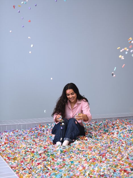 Pastel Bead Installations