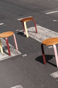 Colorful Birch Stools Image 2