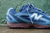 Retro Blue Sneakers Image 3