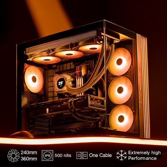 LCD-Integrated PC Coolers