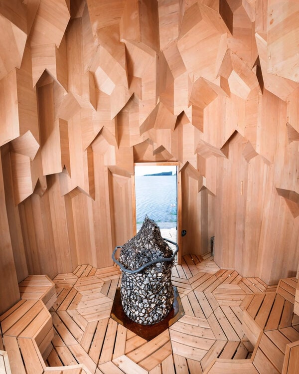 Brightcrystal-Shaped Saunas