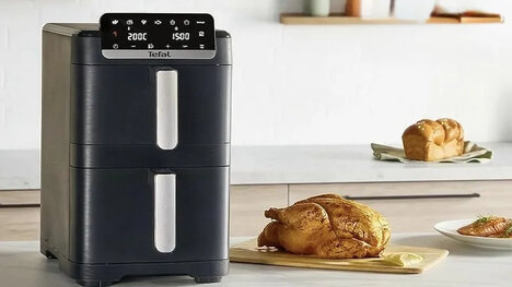 Dual-Level Stacked Air Fryers