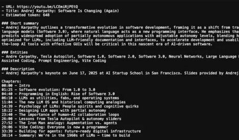 Video Data Extractors