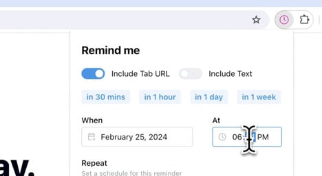Browser Reminder Tools