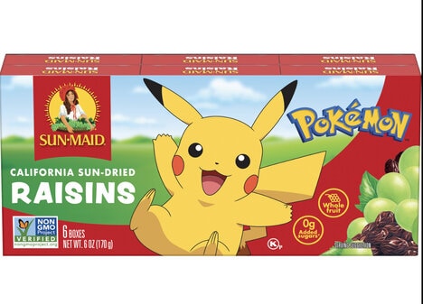 Anime-Adorned Raisin Packaging
