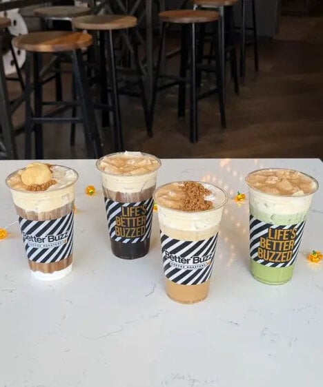 Artisan-Style Autumnal Cafe Drinks