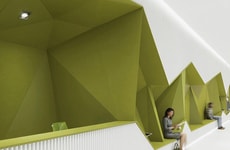 Folded Bank Interiors