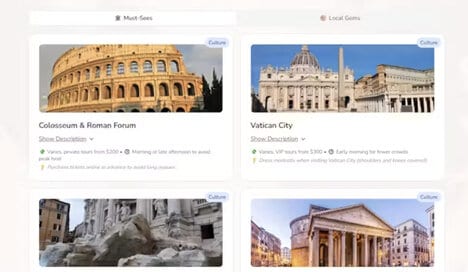 AI Travel Planning